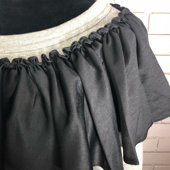J. Crew Women’s Asymmetrical Ruffle Sweatshirt - Picture 5 of 9